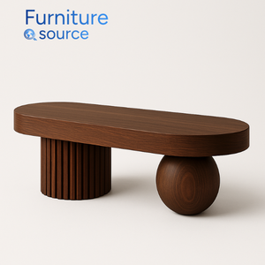 Table basse en MDF moderne avec finition en bois Mobilier de maison fiable du Vietnam Fabricant pour l'hospitalité Dining Solutions - Product Image 2