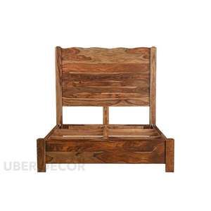 เตียงแผงแบบหีบที่ทำด้วยมือดีไซน์ไม้สไตล์อินเดียเหนือกาลเวลาสำหรับการตกแต่งบ้านที่ทนทาน - Product Image 6
