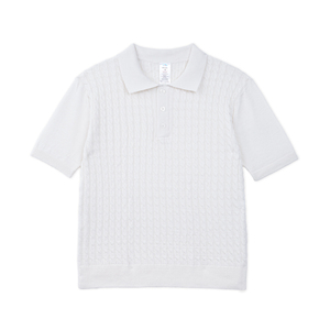 เสื้อเชิ้ตแขนสั้นผู้ชาย CRAZIGOODS ผ้าถักลายเคเบิ้ล ทรงปกติ ป้องกันริ้วรอย ผลิตในเวียดนาม รับผลิตแบบ ODM OEM  ผ้าอะคริลิก 100% ติดกระดุม - Product Image 4