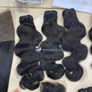 Meilleure Qualité Ondulé Doux Soyeux Lisse Naturel Noir Raw Vietnamien Remy Extension de Cheveux Chinois Type de Cheveux - Product Image 3