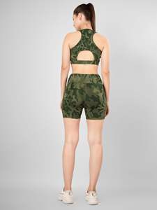 เสื้อชั้นในกีฬาสำหรับผู้หญิง ระบายอากาศได้ดี มีซิปด้านหน้าและแผ่นรองแบบถอดได้ เหมาะสำหรับโยคะและวิ่ง - รองรับระดับปานกลาง - Product Image 3