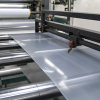 Rollo de Película de PVC Transparente de Alta Calidad, Lámina de Plástico Flexible e Impermeable