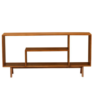 Estantería Baja de Madera Maciza de Estilo Moderno, Estantería para Biblioteca con Patas en V, Librería, Mueble de Oficina, 6 Estantes Flotantes Plegables - Product Image 6
