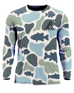 Sudadera de Pesca Unisex de Manga Larga con Protección UV UPF 50, Cómoda, Sublimada, de Alta Calidad, Cuello Redondo, 100% Poliéster Estampado - Product Image 1