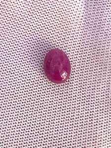 ทับทิมธรรมชาติ 7.32 กะรัต สีแดง คอรันดัม |   พลอยรูปไข่ขนาดใหญ่แบบหลวม - Product Image 5