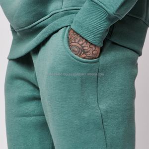 Survêtement d'entraînement de jogging en coton pour hommes, poids lourd, solide et personnalisé, avec fermeture éclair, sweat à capuche, pantalon de survêtement, ensemble de survêtements - Product Image 6