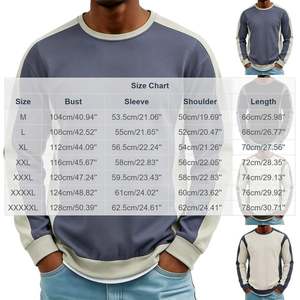 เสื้อสเวตเชิ้ตผู้ชายคอวี แขนยาว ผ้าฝ้าย 100% 300 GSM ทรงปกติ สวมใส่สบาย ดีไซน์สีตัดต่อ  โลโก้สั่งทำพิเศษ  รักษ์โลก เหมาะสำหรับฤดูหนาว - Product Image 6