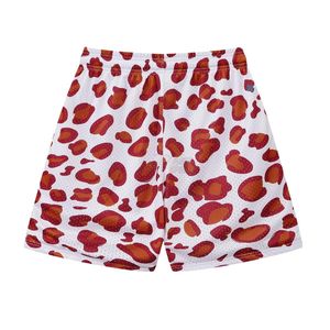 Shorts en maille avec poches zippées, impression par sublimation, polyester respirant, longueur au-dessus du genou, pour le basketball, la gym, l'entraînement, athlétique - Product Image 2