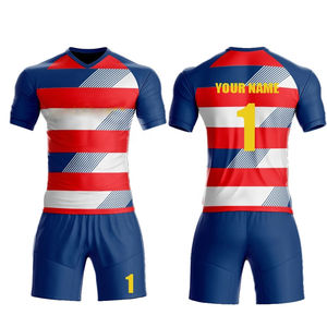 เสื้อฟุตบอลลายทางสีม่วงเหลืองแบบกำหนดเองพร้อมหมายเลข 1 และการปรับแต่งชื่อสำหรับผู้ใหญ่ ชุดยูนิฟอร์มโพลีเอสเตอร์ระบายอากาศได้สำหรับทุกเพศ - Product Image 4