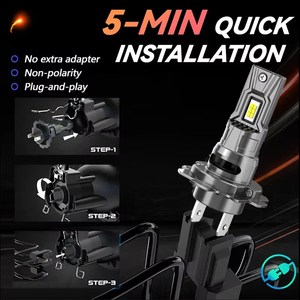 Serie YUFING 30W excelente calidad 9004 8000 lúmenes coche bombillas Led 6000K Auto Led faro H4 faros Led para piezas de coche - Product Image 2