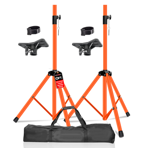 5 Core Metal Heavy Duty Adjustable 72" <b>Speaker</b> Stand Tripod Pair with Universal Mount for PA <b>DJ</b> Studio Use Includes Bag - Product Image 1