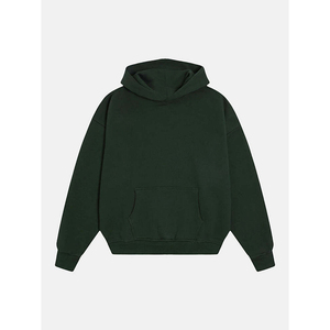 Sudadera Corta Estilo Hip Hop, 520GSM, con Capucha, Logotipo Personalizado, Corte Ajustado para Hombre, Otoño Invierno, Deportiva, Manga Larga - Product Image 3