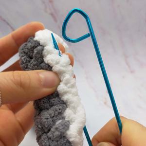 Porte-points en alliage d'aluminium Set de sécurité 12cm de long Porte-fils pour textiles et tissus Artisanat Notions/Crochet - Product Image 4