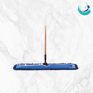 KSR Flat Dust <b>Mop</b> Head Reusable Self-Wringer Eco-friendly Durable Floor <b>Cleaning</b> Replacement Pad High Absorbency Fibers Blue - Product Image 2