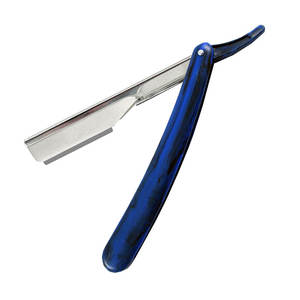 Manufacturer of Custom Logo Stainless Steel Barber Folding <b>Razor</b> for Face & Body Use <b>Single</b> <b>Blade</b> Lightweight 43g - Product Image 1