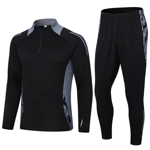 Traje de Entrenamiento Personalizado Estilo Nuevo 2026, 100% Poliéster, Cierre de Cremallera 1/4, Cuello Alto, Unisex para Adultos, Trajes Deportivos para Gimnasio - Product Image 6