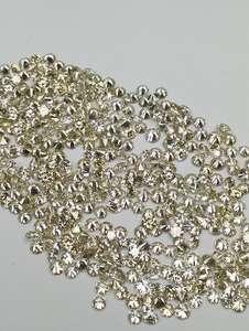 Diamantes sueltos redondos naturales de calidad de lujo de 2.10 mm a 2.60 mm para pulsera de tenis, cadena cubana, joyería de plata de ley. - Product Image 2