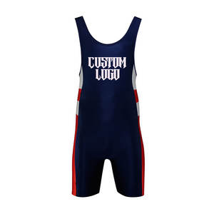 Conception OEM professionnelle Impression sublimée pour hommes Wrestling Gym Singlet Colorful Training Singlet - Product Image 5
