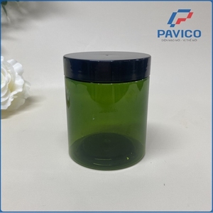 250ml Custom Color Screw Cap Heat Transfer Printing PET Cosmetic Pavico Vietnam 68H250 <b>Plastic</b> <b>Jars</b> - Product Image 1