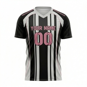 Ropa Deportiva de Entrenamiento, Camisetas de Fútbol, Nuevo Diseño de Sublimación, Logotipo Personalizado, Nombre del Equipo, Transpirable, 100% Poliéster Estampado - Product Image 4