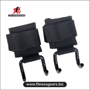 ตะขอเกี่ยวยกน้ำหนักแบบพกพา JUST FITNESS ทนทาน กันลื่น ระบายอากาศได้ดี (วัสดุทำจากนีโอพรีน) ปรับแต่งสี ขนาด และฉลากได้ - Product Image 2