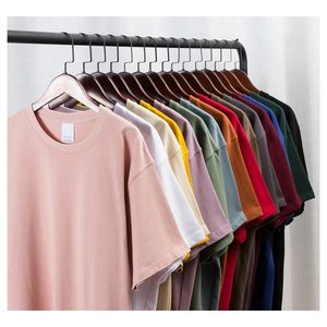 Custom Printed Drop Shoulder <b>T</b>-<b>Shirts</b> for Women Casual Summer Short Sleeve O-Neck Breathable SJ 180GSM Stock Apparels Tees - Product Image 2