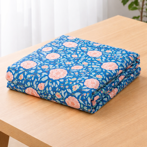 Le Souvenirs Tissu Popeline en Coton Imprimé Floral Magnifique, Biologique, Écologique, Absorbant l'humidité, Respirant, Léger, Peigné - Product Image 1