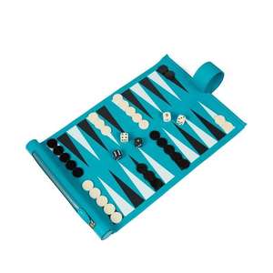 2026 Sunrise Ensemble de backgammon enroulable en cuir, toucher luxueux, coffret cadeau en cuir, idéal pour un cadeau de mariage personnalisé - Product Image 3