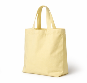 Yellow <b>Canvas</b> <b>Tote</b> Bag Medium Size Shoulder Handle baby Shopping Bag for Daily Use - Product Image 2