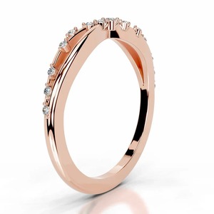 Bague de mariage Oravelle avec diamant de laboratoire rond certifié IGI - Product Image 1