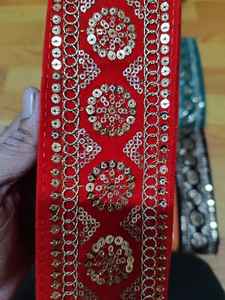 La dentelle brodée élégante sublimateur de l'apparence des robes, des kurtis et des tenues traditionnelles. - Product Image 4