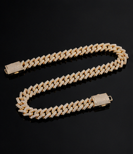 สร้อยคอเงินแท้ 925 รูปทรงแหลมประดับเพชรโมอิสซาไนต์ D VVS แบบ Iced Out ดีไซน์ Cuban Link สำหรับทุกเพศ เหมาะสำหรับใส่ทุกวัน คุณภาพดี สำหรับธุรกิจ B2B - Product Image 5