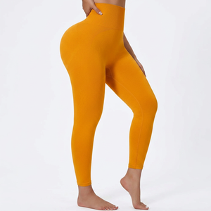 Leggings de sport pour femmes, super doux, 30 couleurs, avec poche, en soie de lait, style formel, pour le yoga et l'entraînement - Product Image 6