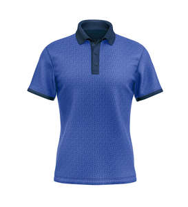 Camisa Polo Blanca para Hombre con Patrón Geométrico, Manga Corta, Casual, con Botones, Corte Regular, Transpirable, de Poliéster Tejido - Product Image 2