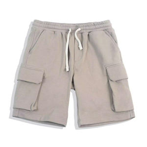 Shorts Cargo Y2K Streetwear Personnalisés en Jean Ample avec Poches pour Hommes, Couleur Unie, Style High Street, Fermeture à Cordon, Respirant 100% - Product Image 3