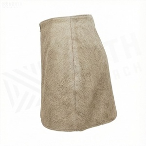 Jupe crayon mini taille haute pour femme en similicuir avec fermeture éclair sur le devant, couleur unie, style minimaliste, à porter toute l'année - Product Image 3