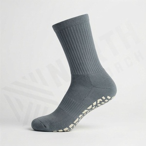Crew <b>Socks</b> Solid Color Knitted Cotton Breathable Daily Wear Adult Spring Season Regular Style - Product Image 3