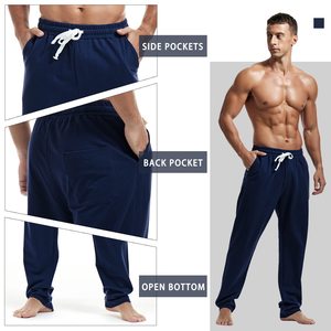Custom for <b>Men</b> Cotton Baggy Oversized Casual Sport Outdoor Track <b>Men's</b> Pants Jogger Stacked <b>Flare</b> Sweat Pants <b>Men's</b> <b>Trousers</b> - Product Image 3