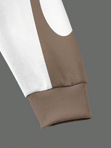 Sweat-shirt à épaules tombantes pour homme, style streetwear oversize, décontracté, pour la gym, tissu épais, pull-over, hiver - Product Image 2