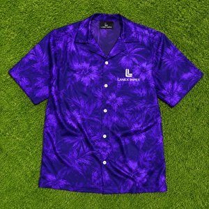 Custom Men's Hawaiian Camp Collar <b>Button</b> <b>Up</b> <b>Shirt</b> Premium Polyester Tropical Floral Sublimation Printed Beach Resort <b>Shirt</b> OEM - Product Image 6
