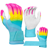 Guantes de Bateo de Color Sólido Populares al por Mayor, Precio Económico, Servicio OEM, Buena Calidad, Guantes de Bateo con Doble Costura