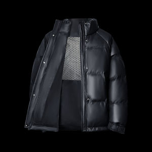Veste matelassée personnalisée avec logo, style doudoune, rembourrage épais, coupe-vent, chaude, vente en gros directe usine - Product Image 6