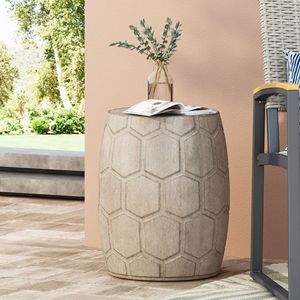Lightweight <b>Outdoor</b> Concrete <b>Side</b> <b>Table</b> for <b>Outdoor</b> Living - Product Image 4