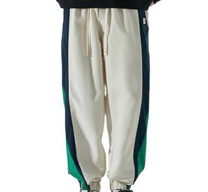 Venta al por mayor OEM moda Pantalones de chándal empalme personalizado Jogging pantalones impresos lisos deportes Jogger hombres - Product Image 2