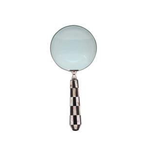 Loupe artisanale avec poignée en nacre, cadre en laiton de style antique, loupe à main pour accessoire de bureau - Product Image 3