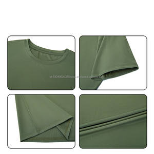 T-shirt respirant en polyester et élasthanne de haute qualité pour hommes, surdimensionné, décontracté, manches courtes, course à pied, sport, 100% coton, coupe ample - Product Image 6