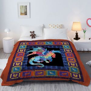 Coperta in Morbido Flanella 3D a Forma di Drago per Divano, Letto, Campeggio e Viaggi - Product Image 6