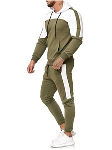 Conjunto Deportivo de Hombre con Capucha de Forro Polar, Poliéster y Algodón, Corte Regular, Sudadera y Pantalones de Chándal, de Pakistán - Product Image 3
