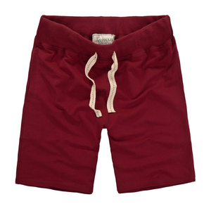 Shorts de sport respirants en molleton 100 % coton avec taille élastique et cordon de serrage pour la gym, la course et les loisirs d'été – Vente en gros OEM en vrac - Product Image 1