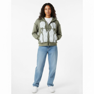 Chaquetas Unisex Modernas con Estampado Personalizado, de Alta Calidad, 100% Algodón, Forro Polar, Estilo Vintage, con Cierre, Diseño Gráfico Urbano - Product Image 6